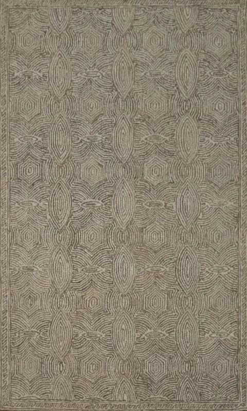 Hand Tufted Geometric Modern Area Rug 5x8 for Chic Interiors