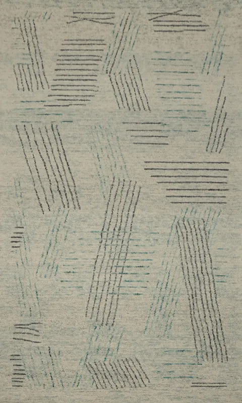 Artistic Linear Pattern Area Rug 5x8 Perfect for Sophisticated Spaces