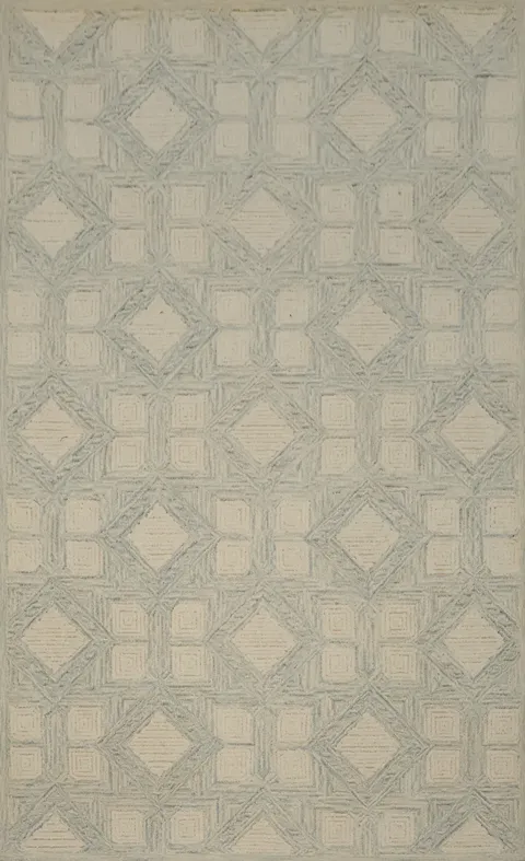 Elegance Redefined: Delicate Geometric Modern Area Rug 5x8