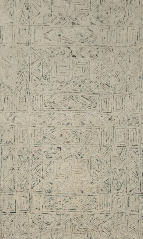 Intricate Wool Geometric Rug 4x6 for Modern Interiors
