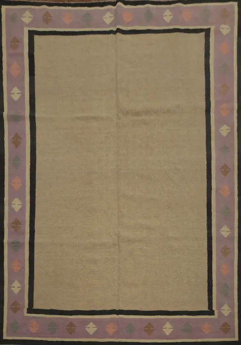 Geometric Kilim Wool Area Rug 8x10