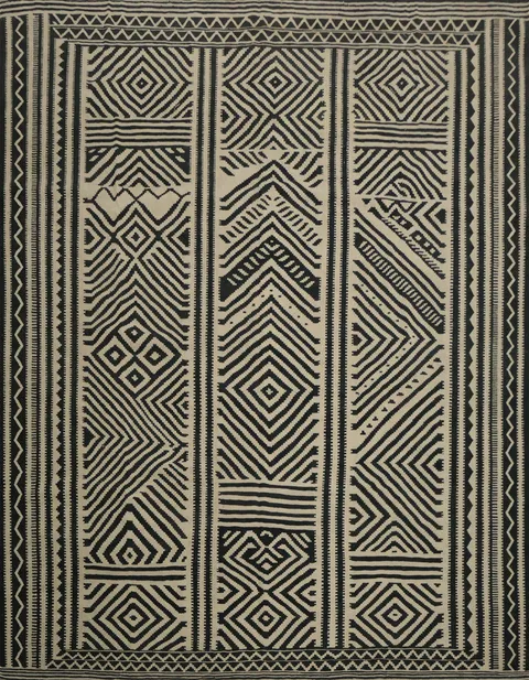 Geometric Kilim Square Wool Area Rug 10x10