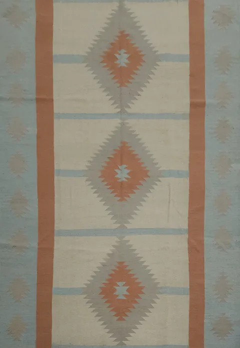 Geometric Kilim Turkish Area Rug 8x10
