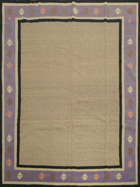 Modern Square Minimalist Kilim Area Rug 10x10