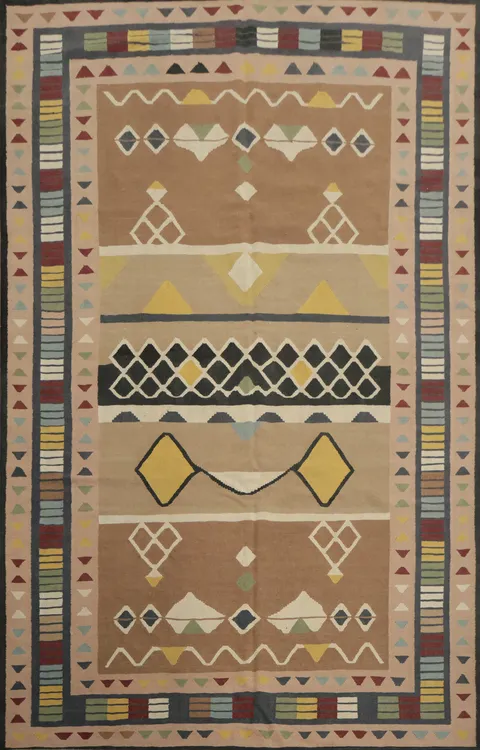 Geometric Kilim Turkish Area Rug 8x12