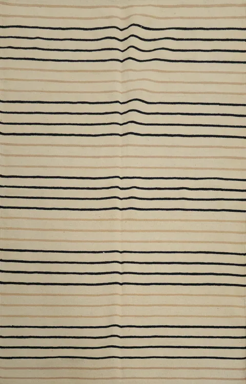 Minimalist Stripe Kilim Rug 4x6 for Modern Living