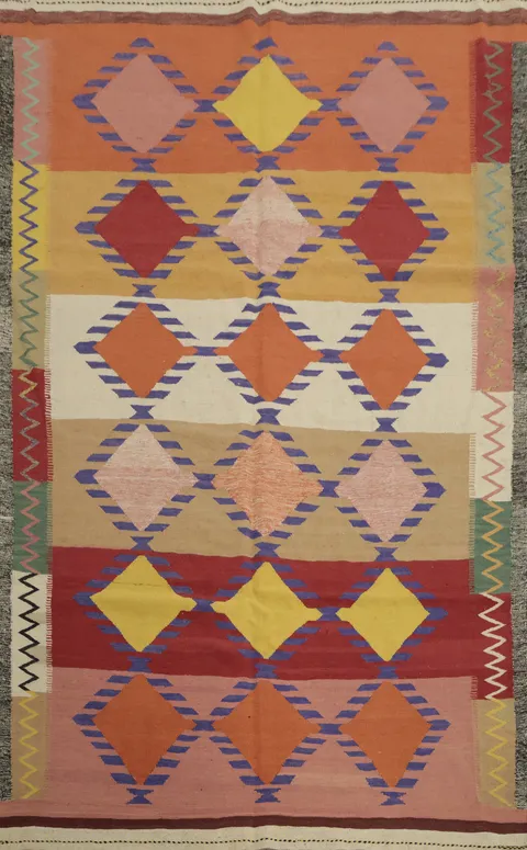 Handwoven Kilim Area Rug 7x10 Bring Bold Style to Any Room