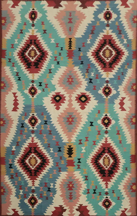 Southwestern Inspired Kilim Large Rug 10x14