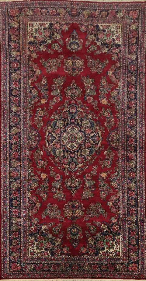 Vegetable Dye Shahbaft Persian Large Rug 9x18