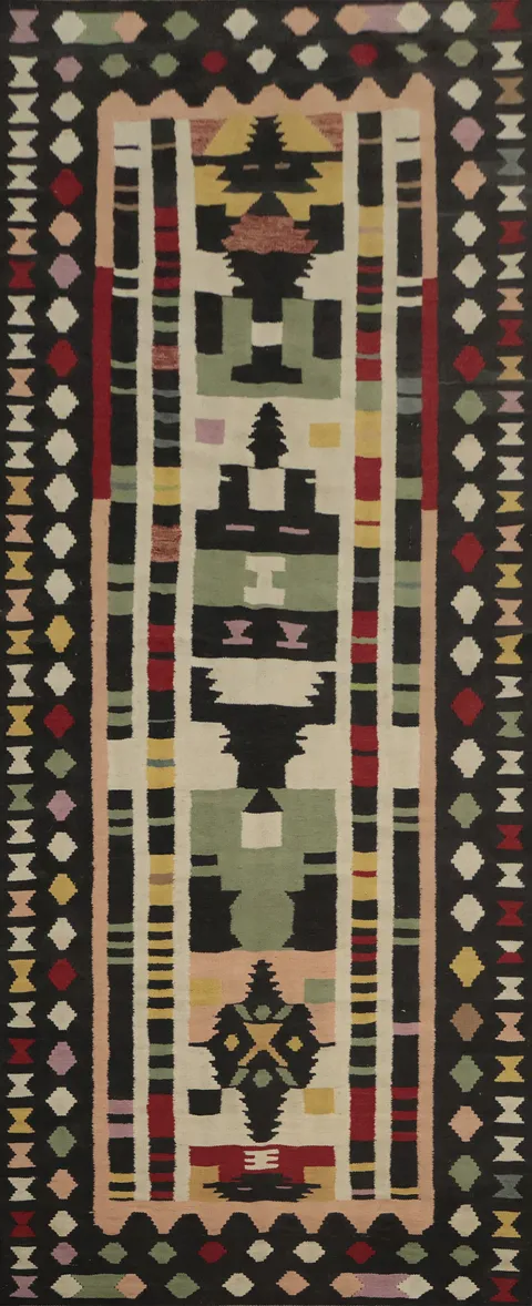 Handwoven Kilim Oriental Runner Rug 4x12