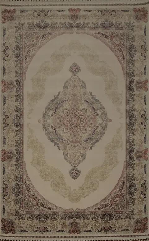 Luxury Home Décor Qum Area Rug 7x10 Traditional Patterns in Subtle Tones