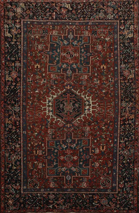 Heritage Aesthetics Exquisite Gharajeh Persian Rug 5x6