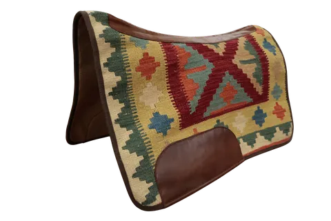 Unique Patterned Saddle Pad 28x35 inches with Bold and Bright Color Palette