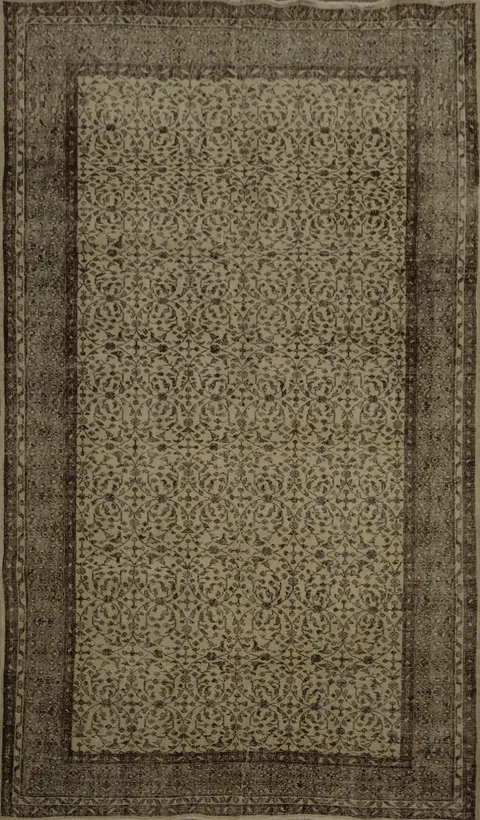 Vintage Anatolian Turkish Area Rug 6x9
