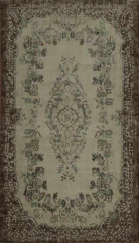 Vintage Anatolian Turkish Area Rug 6x10