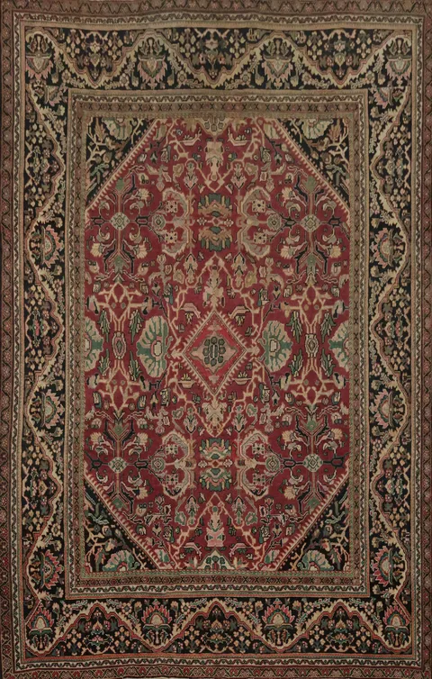 Vegetable Dye Mahal Persian Large Rug 10x14