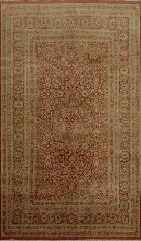 Elegant Traditional Qum Area Rug 6x9 with Ornate Patterns