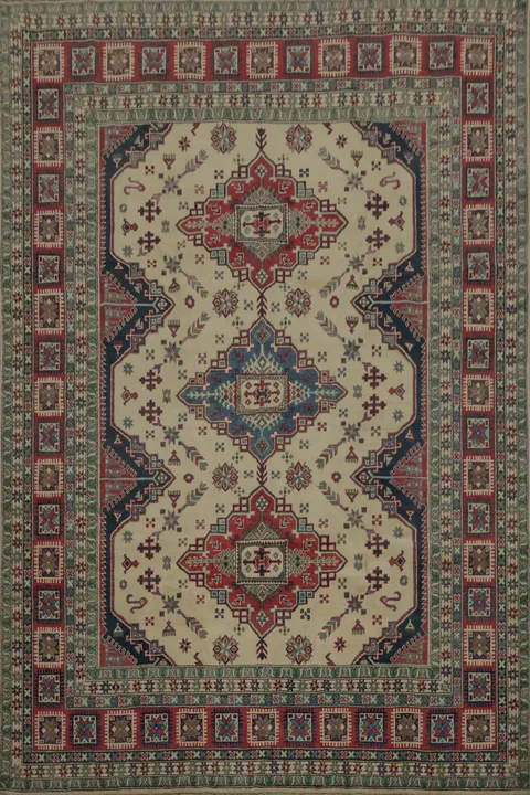 Traditional Kazak Oriental Area Rug 8x10 for Elegant Living