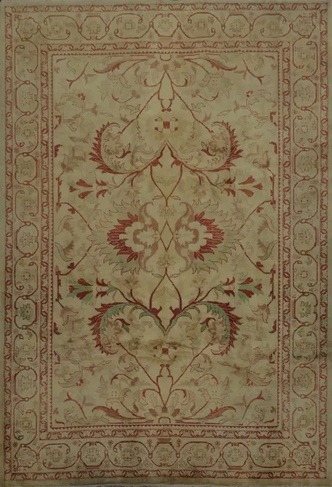 Timeless Chobi Peshawar Area Rug 8x10 with Symmetrical Design