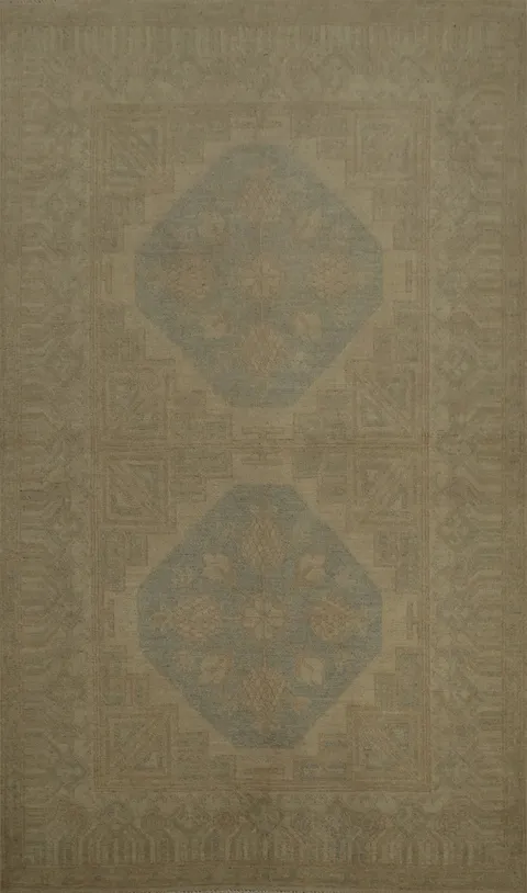 Earthy Design Khotan Oriental Rug 4x6 for Classic Ambiance
