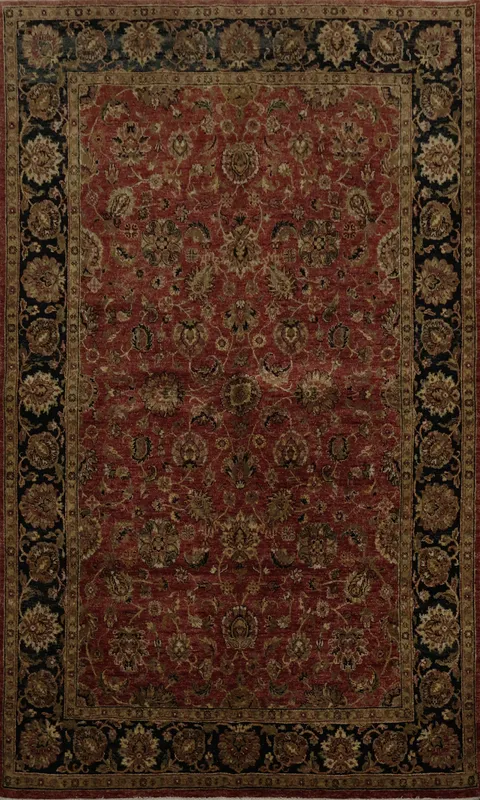 Luxurious Peshawar Oriental Area Rug 6x9 with Rich Warm Tones