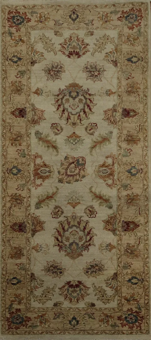 Classic Peshawar Oriental Rug 3x6 Earthy Tones for Living Spaces