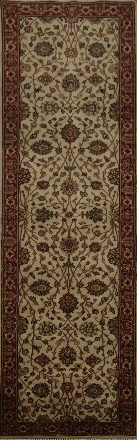Luxurious Agra Runner Rug 2x10 Traditional Craftsmanship
