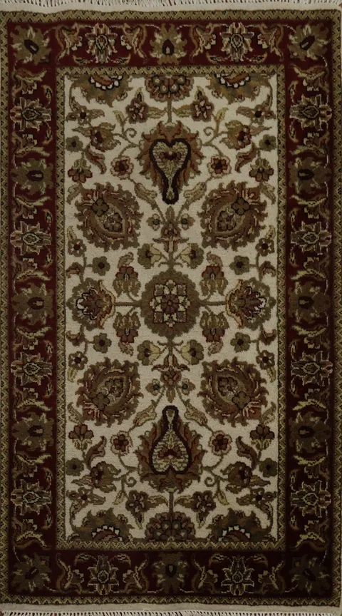 Timeless Floral Artistry in Heritage Agra Oriental Rug 3x5