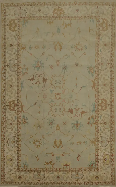 Vegetable Dye Classic Ziegler Large Area Rug 9x12