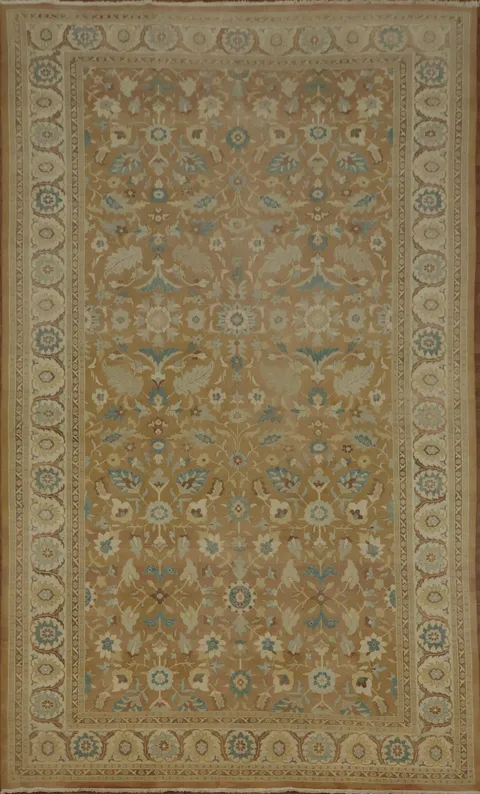 Stylish Light Rust Ziegler Egyptian Rug Perfect for Traditional and Modern Interiors 10x18