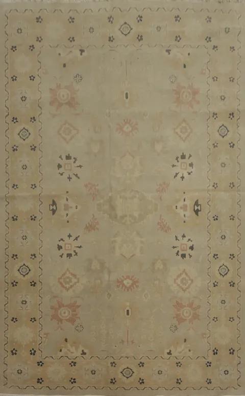 Classic Ziegler Area Rug 6x8 with Intricate Border Motifs