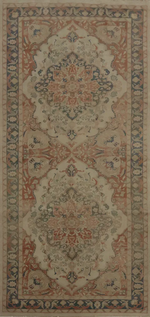 Artistic Ziegler Area Rug 5x11 Featuring Symmetrical Patterns
