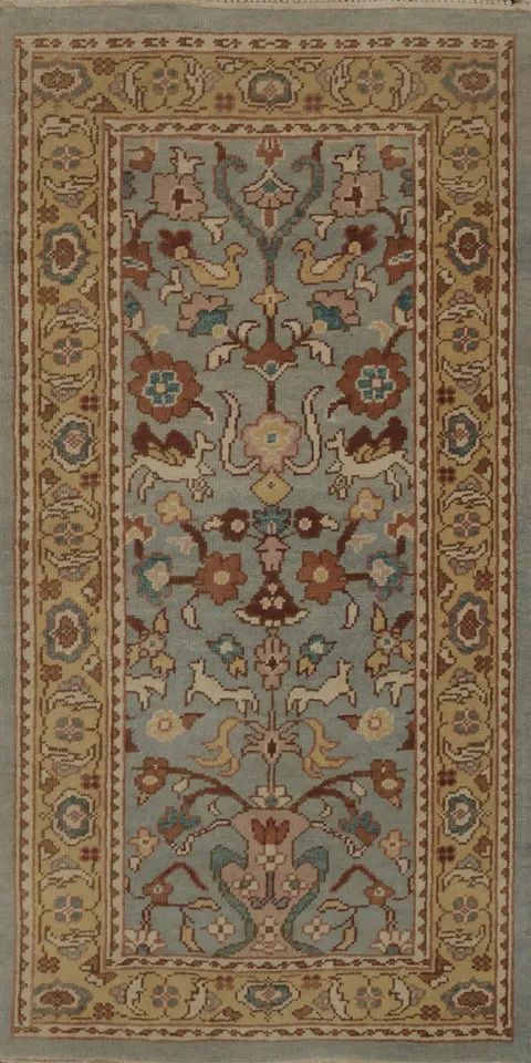 Classic Ziegler Oriental Rug 2x4 with Rich Details and Colors