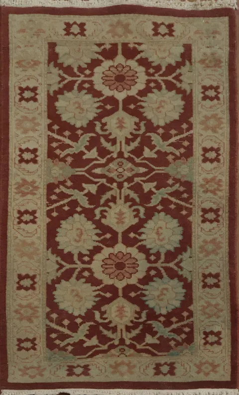 Vintage Elegance: Ornate Persian Rug with Floral Patterns 2x4
