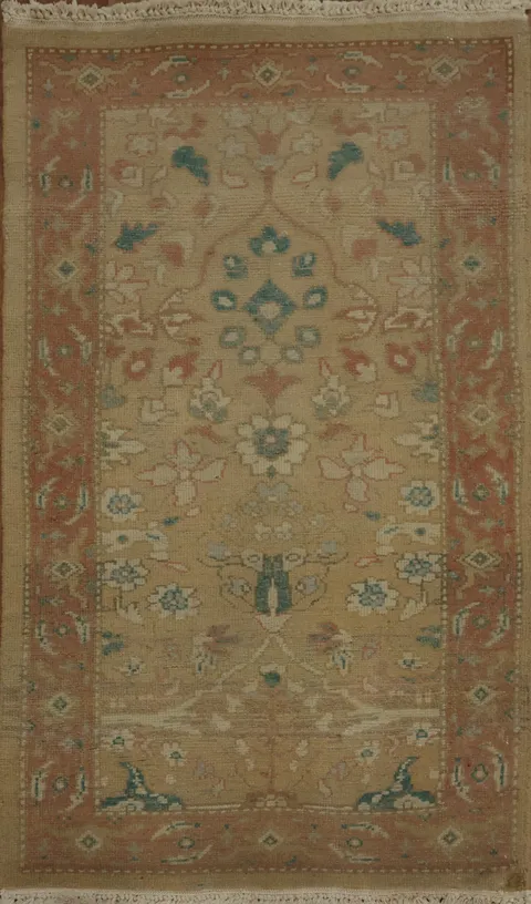 Handcrafted Oriental Rug Featuring Floral Elegance 2x4