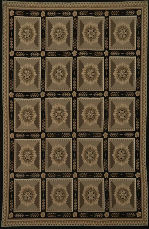 Sophisticated Sunburst Tapestries Rug 8x10