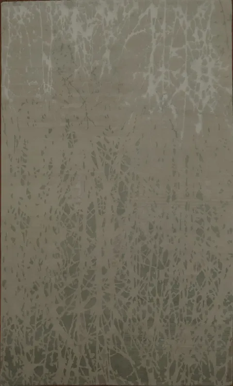 Nature-Like Branch Pattern Rug in Soothing Earth Shades 8x10