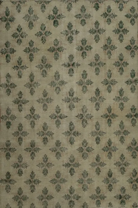 Vintage-Inspired and Distressed Area Beige Rug 6x9