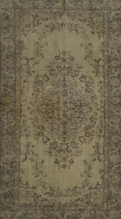Elegant Classic Turkish Distressed Rug 5x8