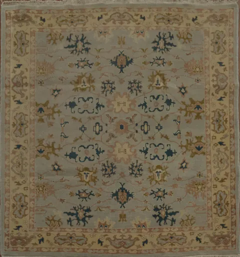 Ziegler Oriental Rug 5x5 Vegetable Dye