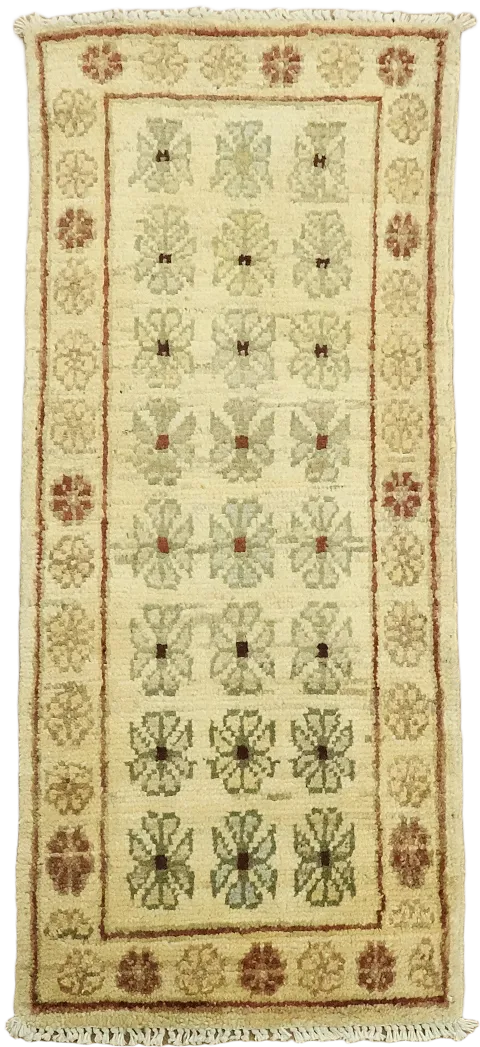 Vintage-inspired area rug with intricate floral patterns 2x3 ft