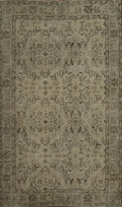 Classic Old Turkish Carpet Distressed Area Rug 6x9