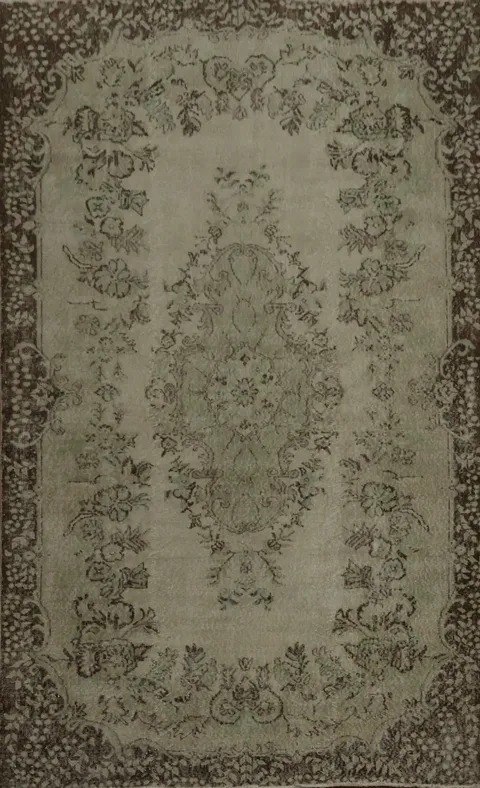 Elegant Vintage Inspired Floral Pattern Rug 6x9