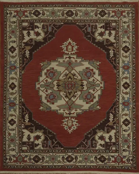Exquisite Geometric Medallion Sumak Chinese Area Rug 8x10