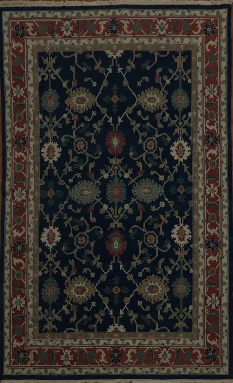 Elegant Dark Chinese Sumak Rug 9x12