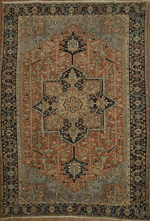 Vegetable Dye Heriz Serapi Persian Area Rug 8x12