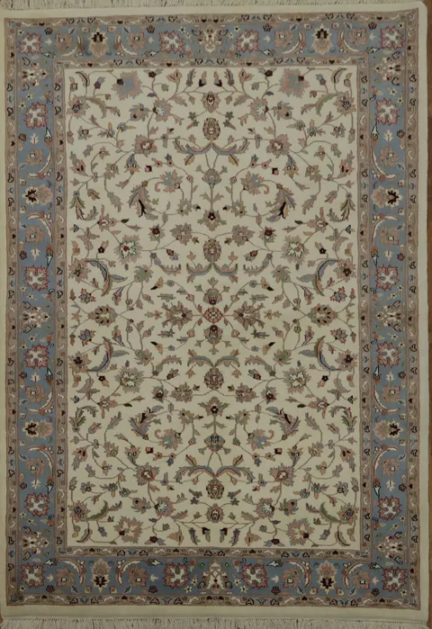 Elegant Floral Kashan Oriental Area Rug 6x9
