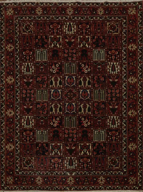 Vegetable Dye Bakhtiari Persian Area Rug 10x13