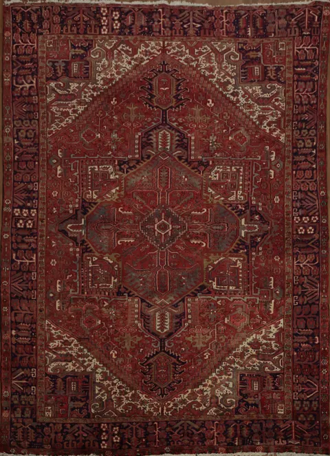 Vegetable Dye Heriz Serapi Persian Area Rug 10x13
