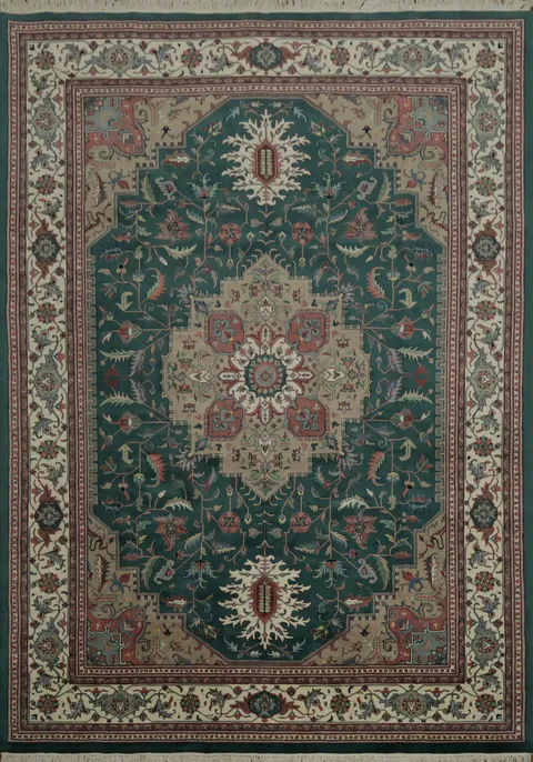 Vegetable Dye Heriz Oriental Large Rug 10x14